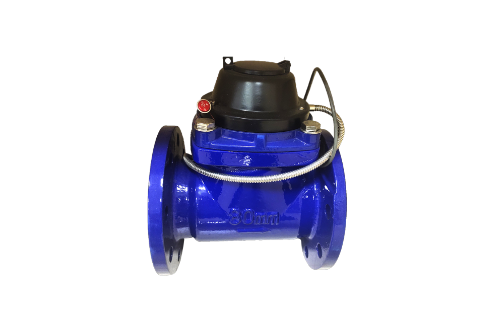 Large diameter photoelectric remote water meter